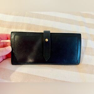 Madewell black leather wallet